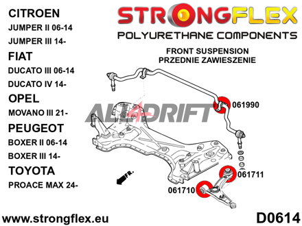 061990A Silentblok predného stabilizátora SPORT