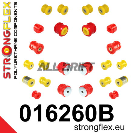 016260B Kompletná sada polyuretánových silentblokov podvozka - Alfa Romeo 159 (05-11) type 939