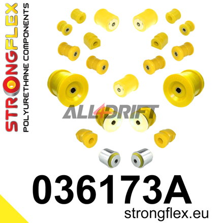 036173A Kompletná sada silentblokov náprav SPORT BMW E32 / E34