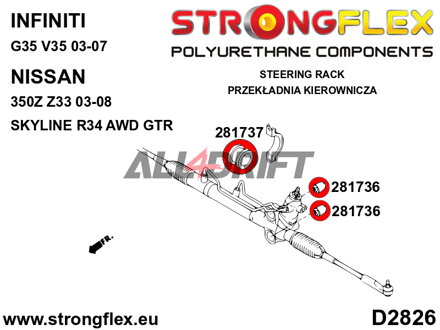281737B Silentblok riadenia Infiniti / Nissan