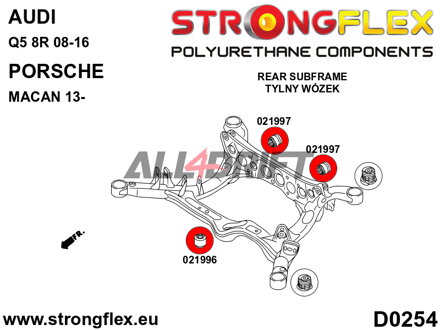 021996B Predný silentblok zadného diferenciálu Audi