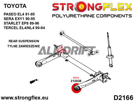 212028B Silentblok zadnej nápravy 55mm - Toyota Sera (90-95) EXY1