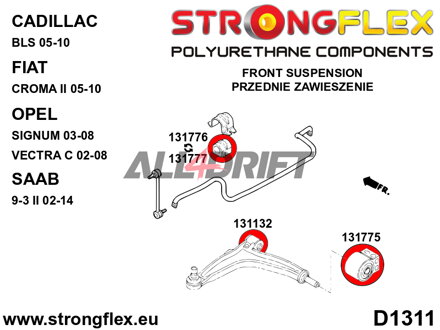 131777A Silentblok predného stabilizátora SPORT