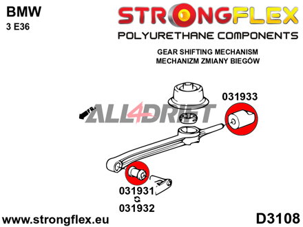 031931A Predný silentblok ramena radenia SPORT BMW