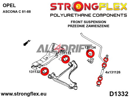 131126A Silentblok upevnenia predného oka SPORT