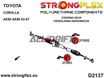 216254B Kompletná sada silentblokov zavesenia - Toyota RWD (83-87) AE85 / AE86
