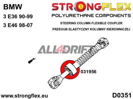 031956A Pružná spojka stĺpika riadenia SPORT BMW E36 / E46 / Z3