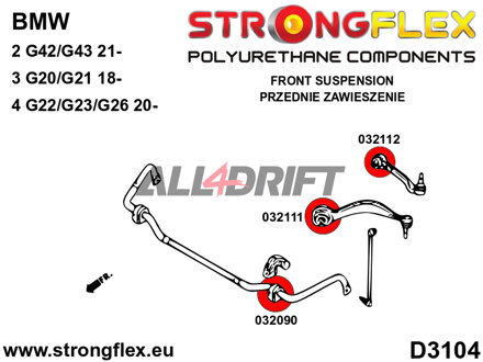 032111A Predný silentblok prednej nápravy SPORT BMW
