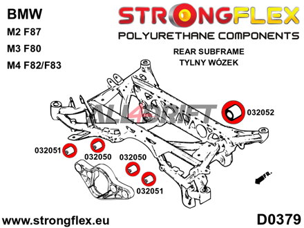 032052A Zadný silentblok uloženia zadného diferenciálu SPORT BMW