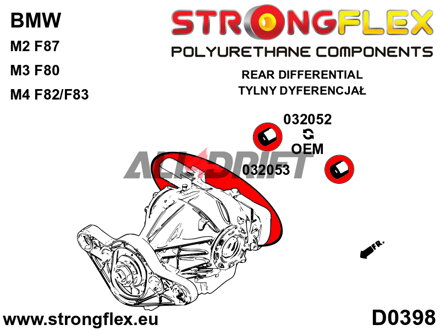 032052A Zadný silentblok uloženia zadného diferenciálu SPORT BMW