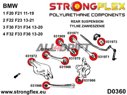 031973B Silentblok zadného stabilizátora BMW