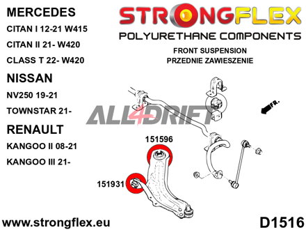 151596A Zadný silentblok predného ramena SPORT